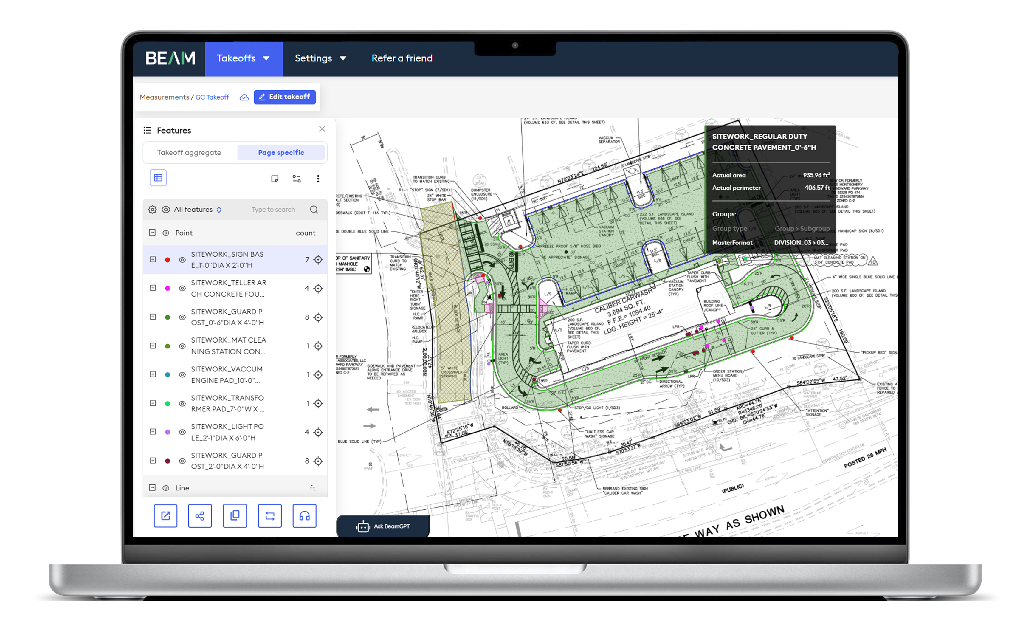 screenshot of Beam AI